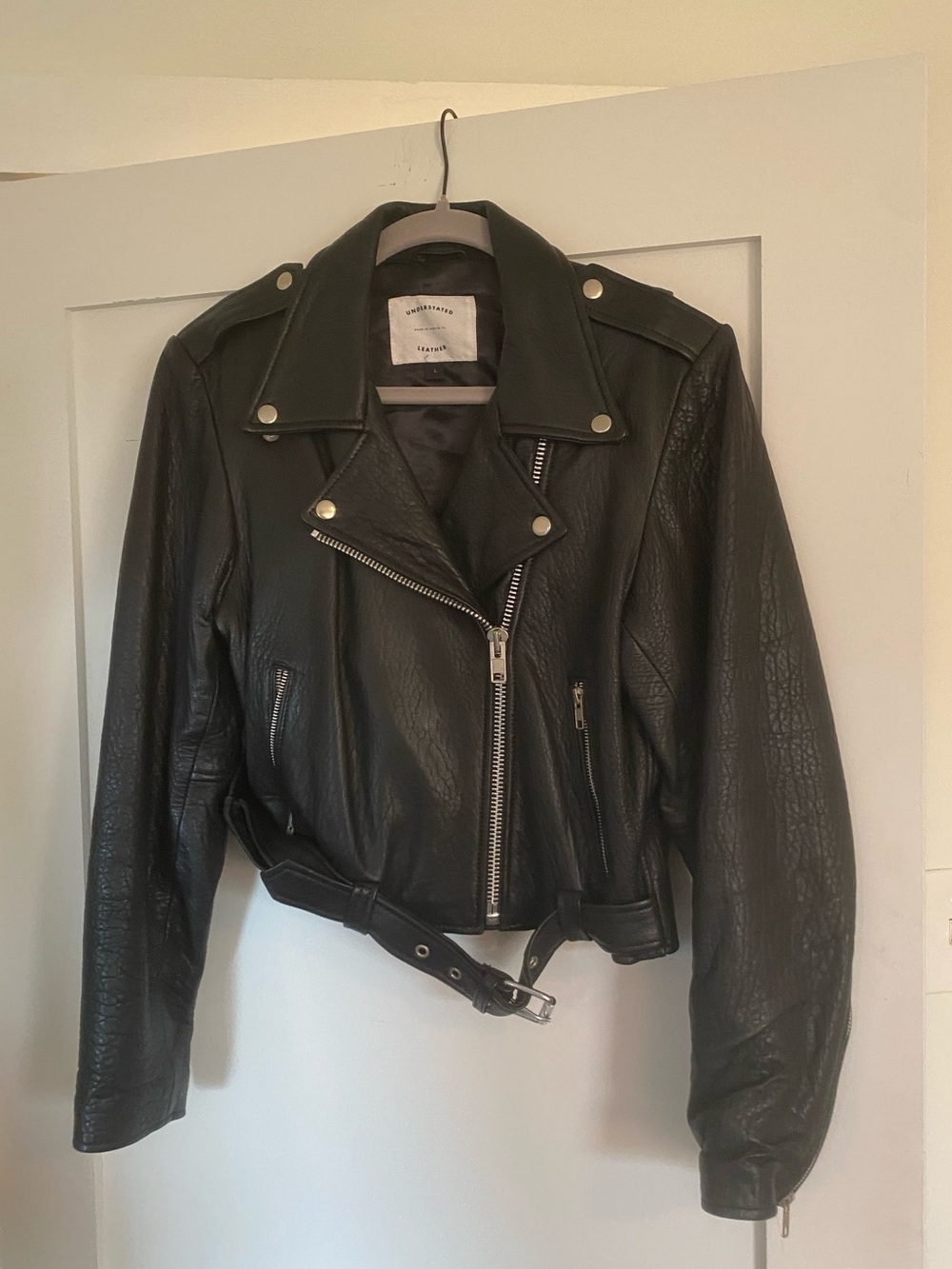 understated leather cropped leather jacket the best